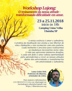 Workshop de Lojong  em Ubatuba