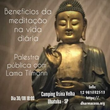 Palestra Benefícios da meditação com Tilmann Lhundrup