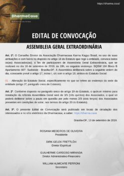 Edital de convocação