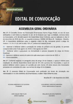 Edital de convocação