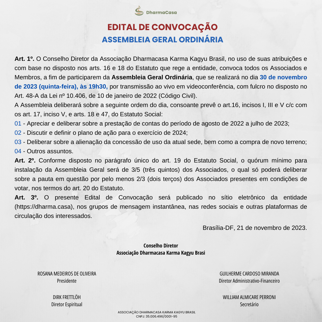 Edital de Convocação – AGO 2023